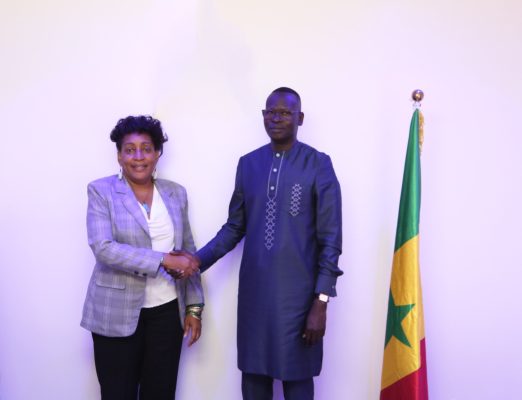 Visite de courtoisie de son Excellence, Madame Maydolis Barabara Sosa HILTON Ambassadeur de la République de CUBA